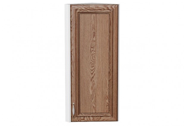Шкаф верхний торцевой Шале Brown Dreamline / Белый 30 х 30,6 х 92 см