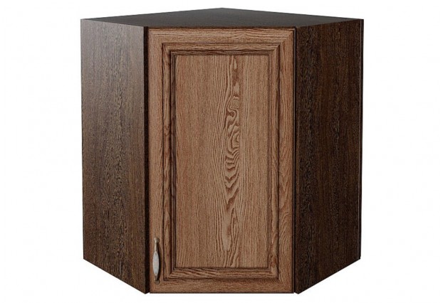 Шкаф верхний угловой Шале Brown Dreamline / Graphite 60 х 60 х 71,6 см