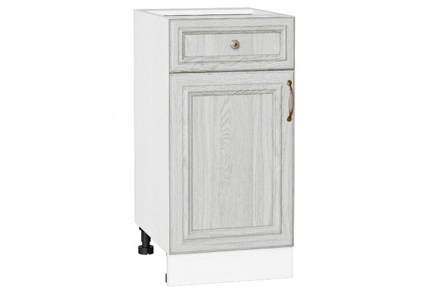 Шкаф нижний с 1-ой дверцей и ящиком Шале White Dreamline / Белый 40 х 47,8 х 81,6 см