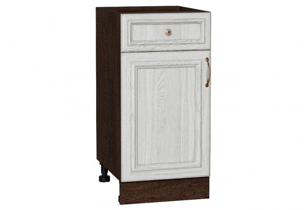 Шкаф нижний с 1-ой дверцей и ящиком Шале White Dreamline / Graphite 40 х 47,8 х 81,6 см