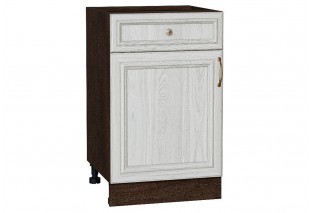 Шкаф нижний с 1-ой дверцей и ящиком Шале White Dreamline / Graphite 50 х 48 х 81,6 см
