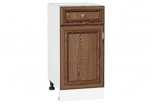 Шкаф нижний с 1-ой дверцей и ящиком Шале Brown Dreamline / Белый 40 х 47,8 х 81,6 см