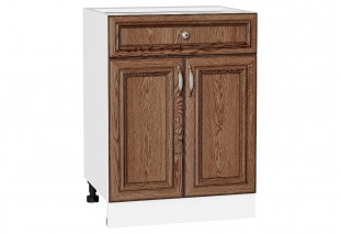 Шкаф нижний с 2-мя дверцами и ящиком Шале Brown Dreamline / Белый 60 х 48 х 81,6 см