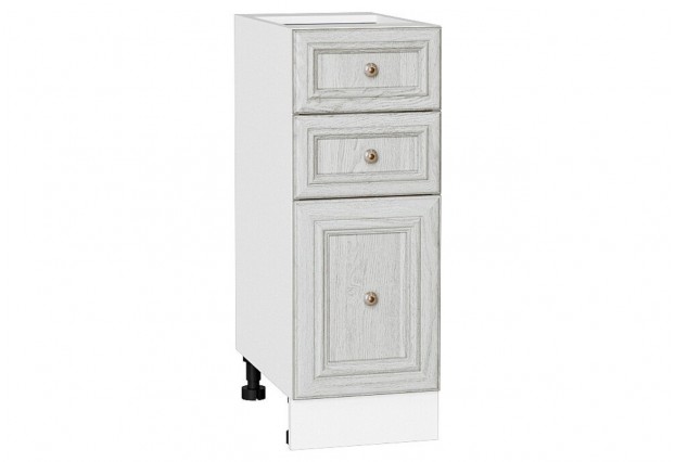 Шкаф нижний с 3-мя ящиками Шале White Dreamline / Белый 30 х 48 х 81,6 см