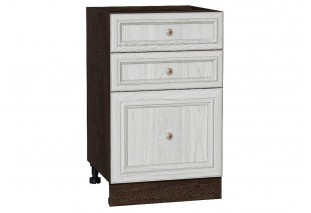 Шкаф нижний с 3-мя ящиками Шале White Dreamline / Graphite 50 х 48 х 81,6 см