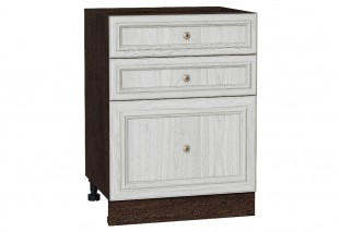 Шкаф нижний с 3-мя ящиками Шале White Dreamline / Graphite 60 х 48 х 81,6 см