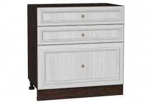 Шкаф нижний с 3-мя ящиками Шале White Dreamline / Graphite 80 х 48 х 81,6 см