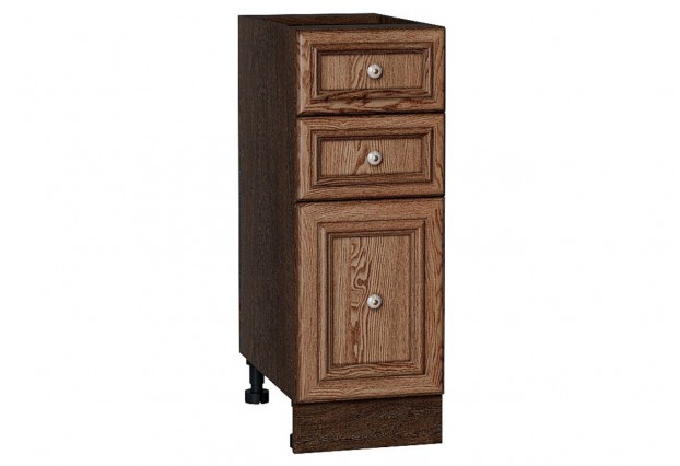 Шкаф нижний с 3-мя ящиками Шале Brown Dreamline / Graphite 30 х 48 х 81,6 см