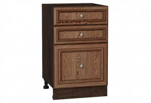 Шкаф нижний с 3-мя ящиками Шале Brown Dreamline / Graphite 50 х 48 х 81,6 см