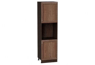 Шкаф пенал с 2-мя дверцами под технику Шале Brown Dreamline / Graphite 60 х 57,6 х 213,2 см