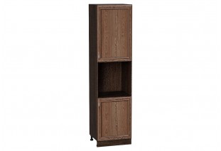 Шкаф пенал с 2-мя дверцами под технику Шале Brown Dreamline / Graphite 60 х 57,6 х 233,6 см