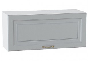 Шкаф верхний горизонтальный Ницца Графит / Белый 80 х 31,8 х 35,8 см