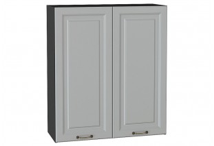 Шкаф верхний с 2-мя дверцами Ницца Графит / Graphite 80 х 31,8 х 92 см