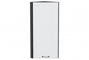 Шкаф верхний торцевой Ницца Белый / Graphite 30 х 30,4 х 92 см