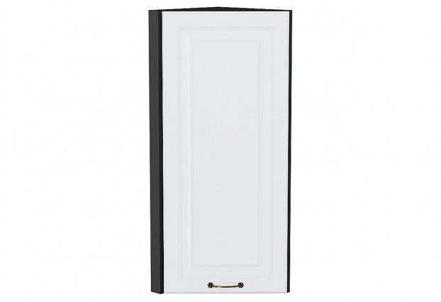 Шкаф верхний торцевой Ницца Белый / Graphite 30 х 30,4 х 92 см
