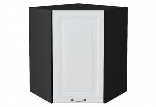 Шкаф верхний угловой Ницца Белый / Graphite 60 х 60 х 71,6 см