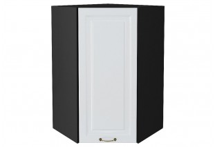 Шкаф верхний угловой Ницца Белый / Graphite 60 х 60 х 92 см