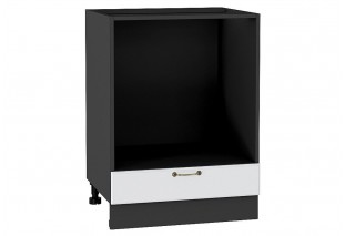 Шкаф нижний под духовку Ницца Белый / Graphite 60 х 47,4 х 81,6 см