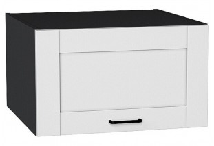 Шкаф верхний горизонтальный глубокий Лофт Super White / Graphite 60 х 57,6 х 35,8 см
