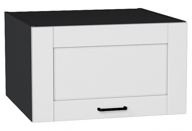 Шкаф верхний горизонтальный глубокий Лофт Super White / Graphite 60 х 57,6 х 35,8 см