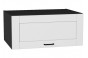 Шкаф верхний горизонтальный глубокий Лофт Super White / Graphite 80 х 57,6 х 35,8 см