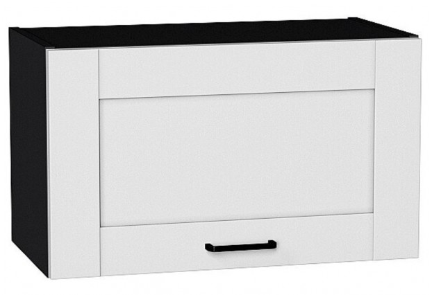 Шкаф верхний горизонтальный Лофт Super White / Graphite 60 х 32 х 35,8 см