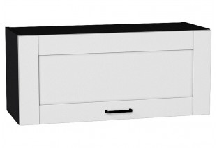 Шкаф верхний горизонтальный Лофт Super White / Graphite 80 х 32 х 35,8 см