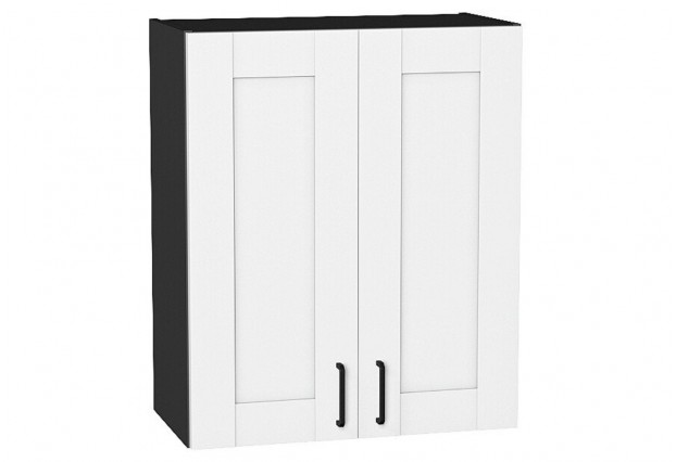 Шкаф верхний с 2-мя дверцами Лофт Super White / Graphite 60 х 32 х 71,6 см
