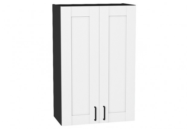Шкаф верхний с 2-мя дверцами Лофт Super White / Graphite 60 х 32 х 92 см