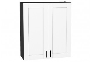 Шкаф верхний с 2-мя дверцами Лофт Super White / Graphite 80 х 32 х 92 см