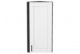 Шкаф верхний торцевой Лофт Super White / Graphite 30 х 30,6 х 92 см
