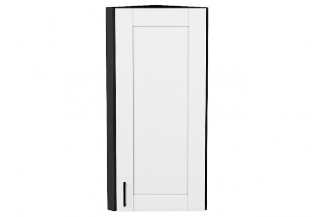 Шкаф верхний торцевой Лофт Super White / Graphite 30 х 30,6 х 92 см