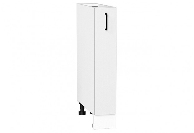 Шкаф нижний бутылочница Лофт Super White / Белый 15 х 48 х 81,6 см
