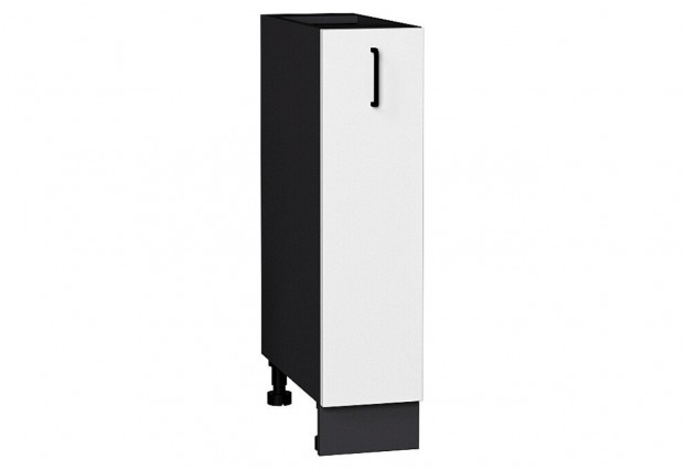 Шкаф нижний бутылочница Лофт Super White / Graphite 20 х 48 х 81,6 см