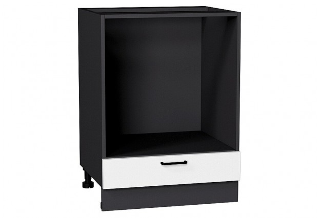 Шкаф нижний под духовку Лофт Super White / Graphite 60 х 47,6 х 81,6 см