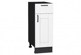 Шкаф нижний с 1-ой дверцей и ящиком Лофт Super White / Graphite 30 х 48 х 81,6 см