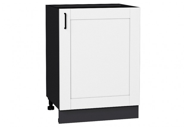 Шкаф нижний с 1-ой дверцей Лофт Super White / Graphite 60 х 48 х 81,6 см