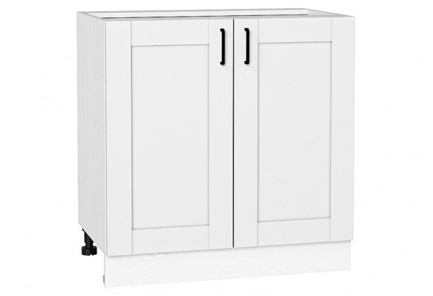 Шкаф нижний с 2-мя дверцами Лофт Super White / Белый 80 х 48 х 81,6 см