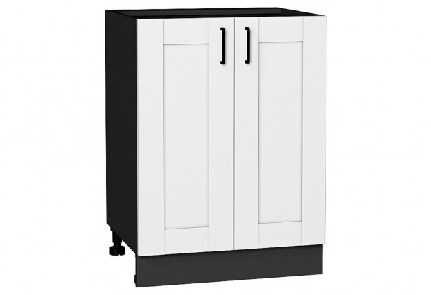 Шкаф нижний с 2-мя дверцами Лофт Super White / Graphite 60 х 48 х 81,6 см