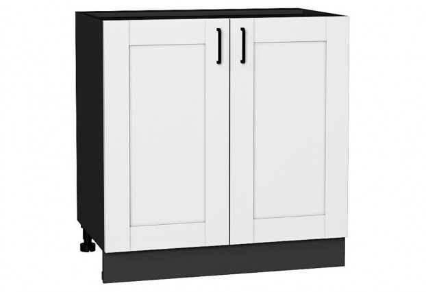 Шкаф нижний с 2-мя дверцами Лофт Super White / Graphite 80 х 48 х 81,6 см
