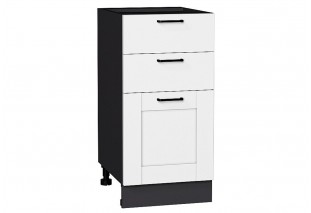 Шкаф нижний с 3-мя ящиками Лофт Super White / Graphite 40 х 48 х 81,6 см