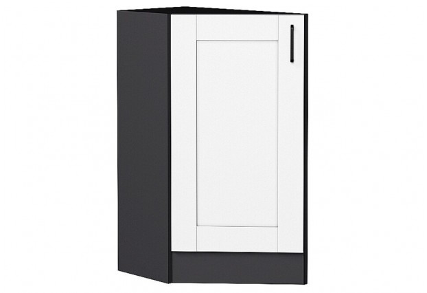 Шкаф нижний торцевой Лофт Super White / Graphite 29,6 х 55,4 х 81,6 см