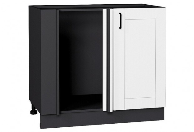 Шкаф нижний угловой Лофт Super White / Graphite 89 х 48 х 81,6 см