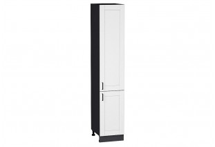 Шкаф пенал с 2-мя дверцами Лофт Super White / Graphite 40 х 57,6 х 213,2 см