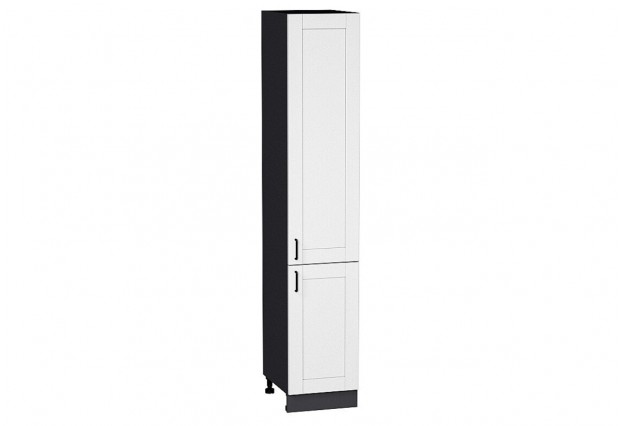 Шкаф пенал с 2-мя дверцами Лофт Super White / Graphite 40 х 57,6 х 213,2 см