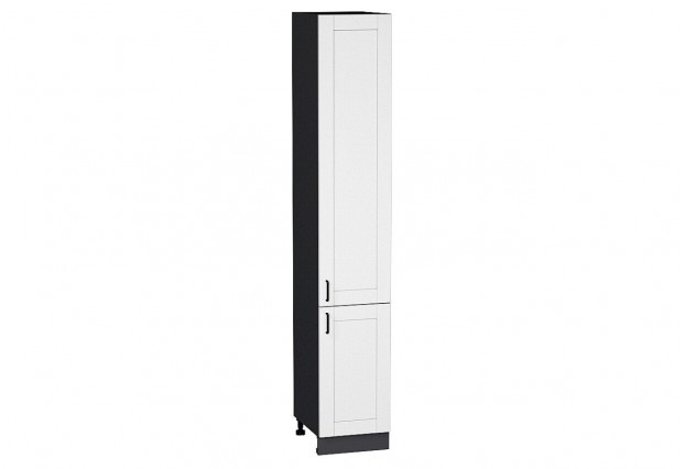 Шкаф пенал с 2-мя дверцами Лофт Super White / Graphite 40 х 57,6 х 233,6 см
