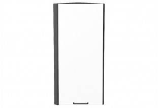 Шкаф верхний торцевой Флэт White In 2S / Graphite 30 х 30,6 х 92 см