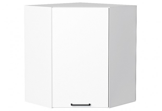 Шкаф верхний угловой Флэт White In 2S / Белый 60 х 60 х 71,6 см