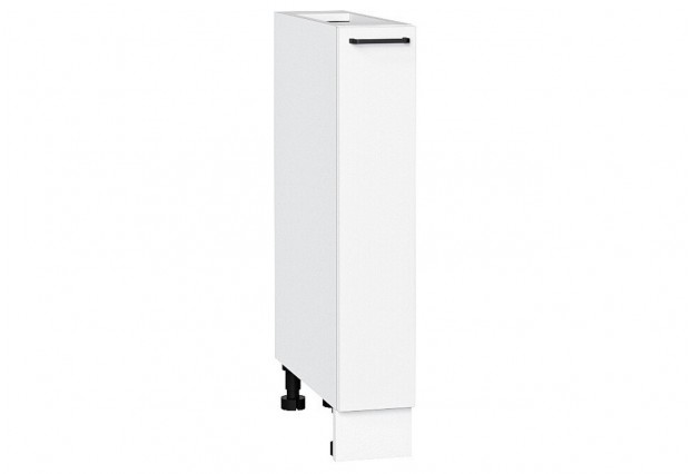 Шкаф нижний бутылочница Флэт White In 2S / Белый 15 х 47,8 х 81,6 см