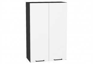 Шкаф верхний с 2-мя дверцами Флэт White In 2S / Graphite 60 х 31,8 х 92 см